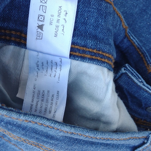 💐WES CASUAL Vintage Blue Denim Relaxed Fit in Medium Wash - Picture 9 of 15